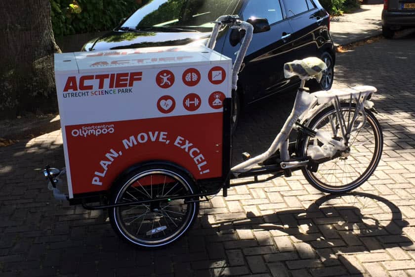 grote bakfiets afsluitbaar
