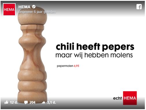 social media inhaker wk 2014 oranje pepermolen chili hema