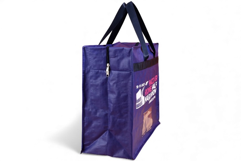 boodschappentassen met rits zijkant