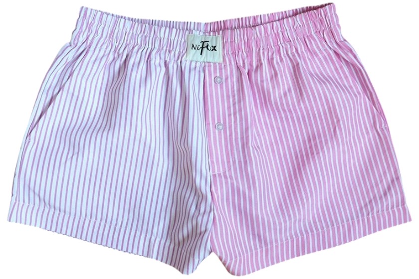 roze wijde boxershorts