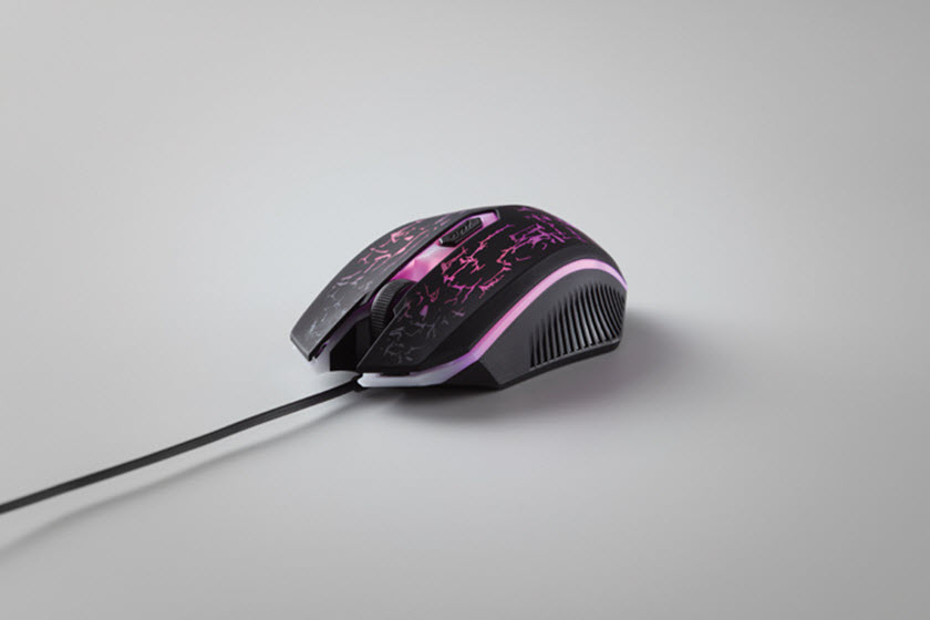 game muis met licht en usb kabel