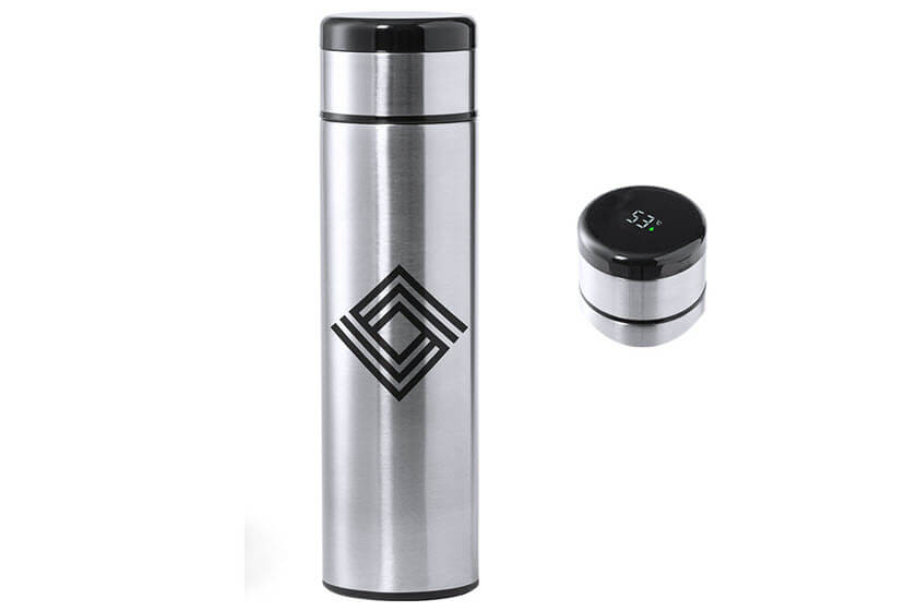 420 ml thermosflessen met thermometer