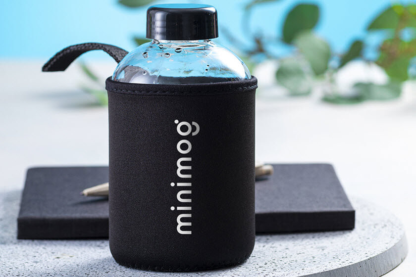 600 ml bedrukte drinkflessen van glas