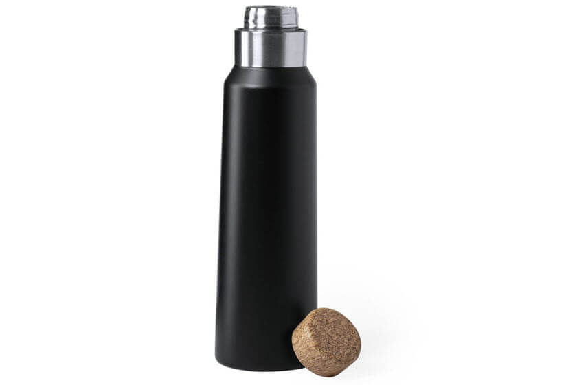 770 ml gepersonaliseerde rvs drinkflessen met kurk dop