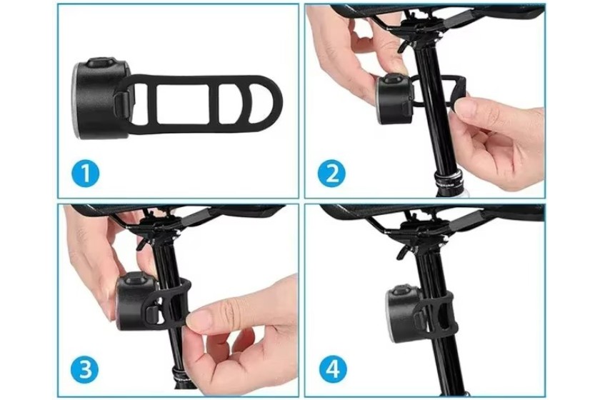 bevestiging oplaadbare fietlampjes