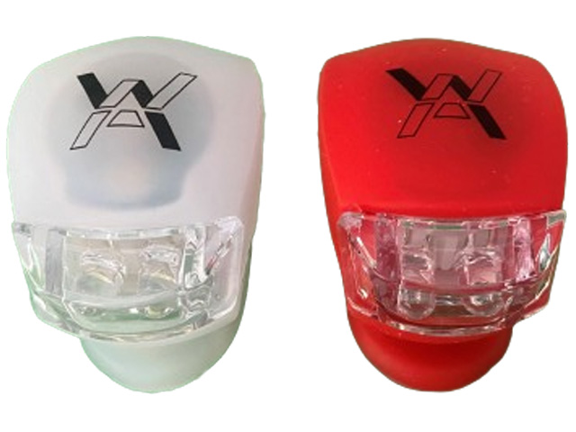 rood witte siliconen led fietslampjes rood witte siliconen led fietslampjes