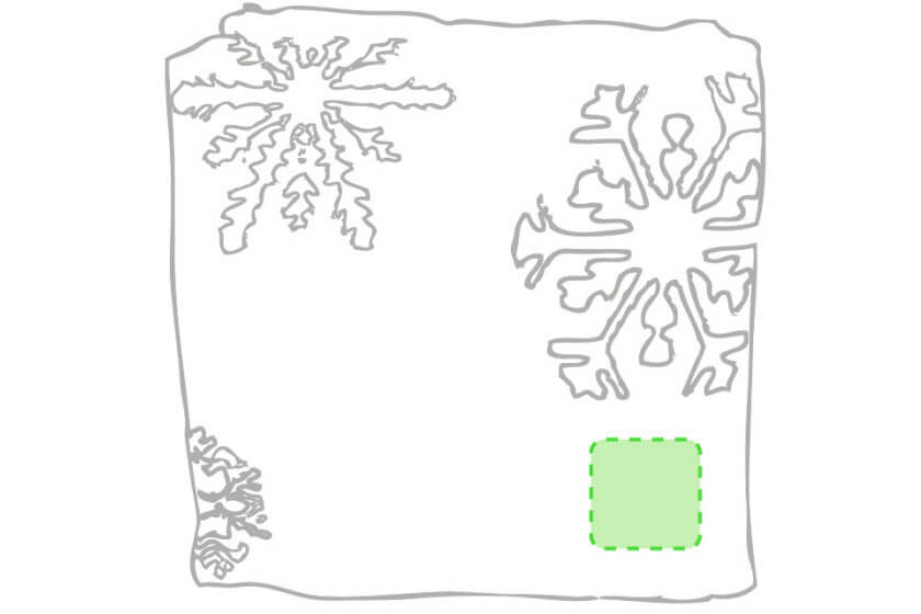 logo bedrukte fleece kerstdekens