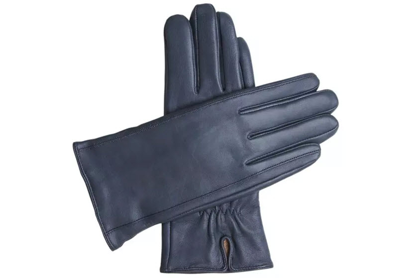 bedrukte touchscreen handschoenen-van leer