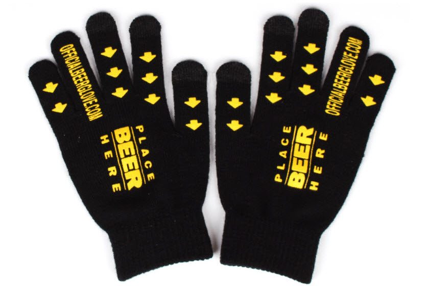 hoge kwaliteit touchscreen handschoenen met rubberprint