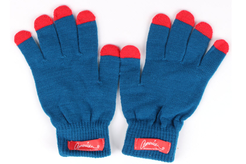 label bedrukte touchscreen handschoenen