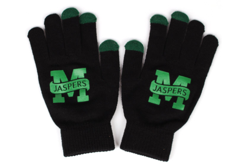 rubberprint touchscreen handschoenen met logo