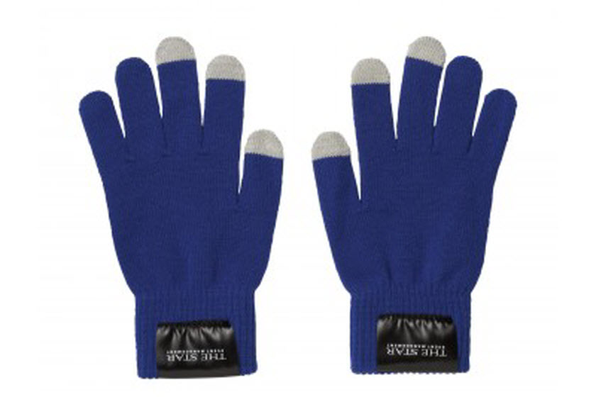 touchscreen handschoenen label bedrukt met logo
