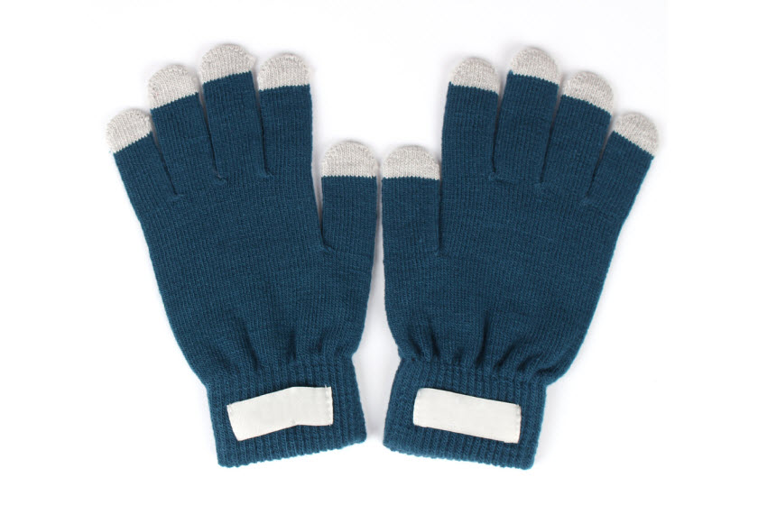 touchscreen handschoenen label bedrukt
