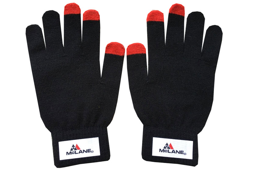 touchscreen handschoenen met label bedrukt