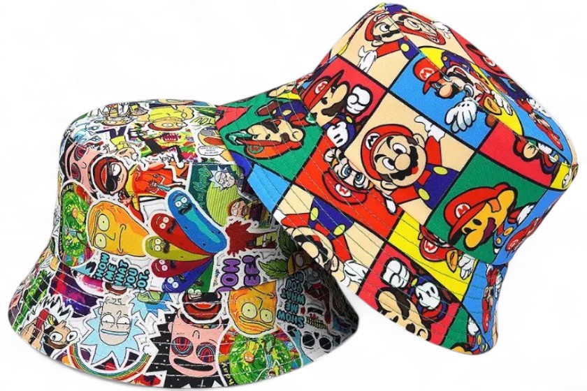 full colour bedrukte vissershoedjes