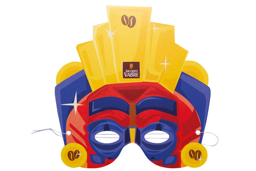 bedrukte maskers met elastiek superheld