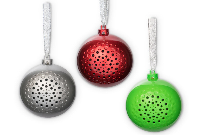 gepersonaliseerde kerstballen met draadloze speaker