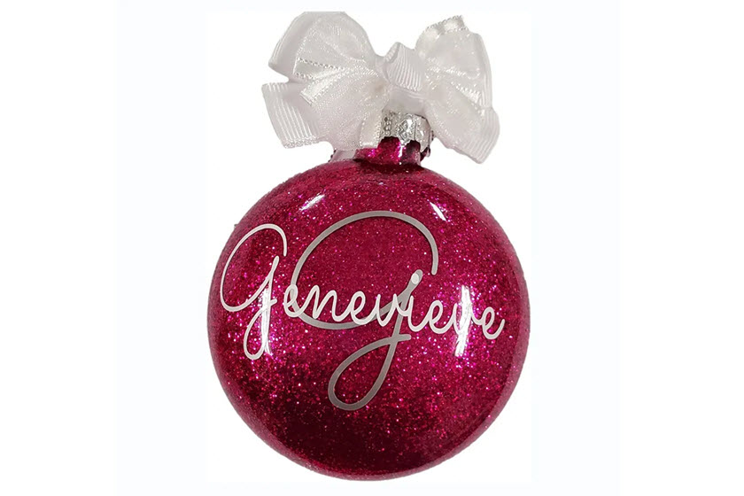 met logo glitter kerstballen met logo glitter kerstballen