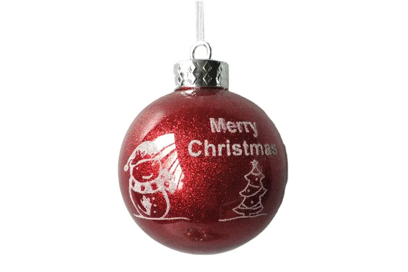 rode glitter kerstballen rode glitter kerstballen
