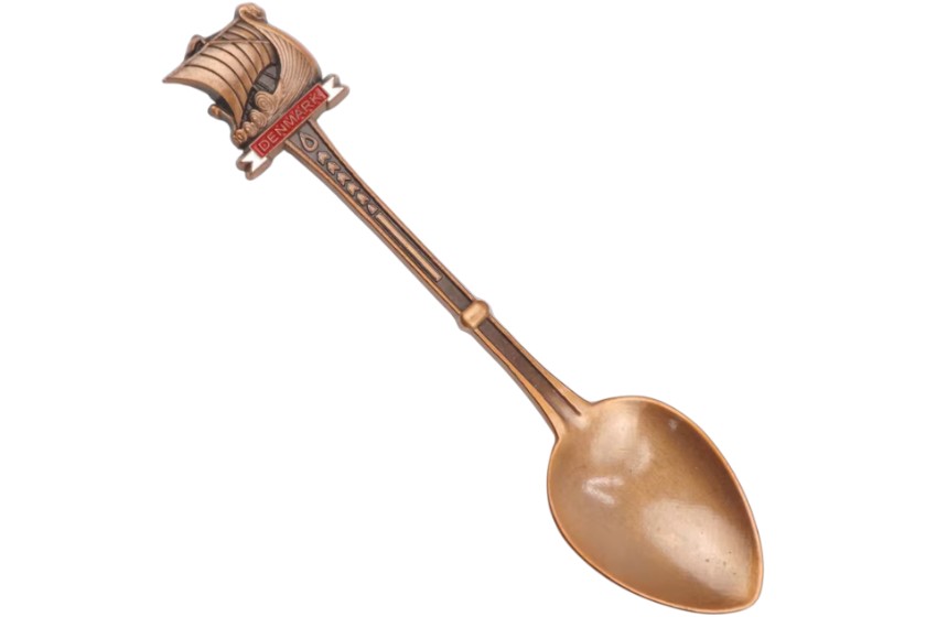 bronzen bedrukte lepels