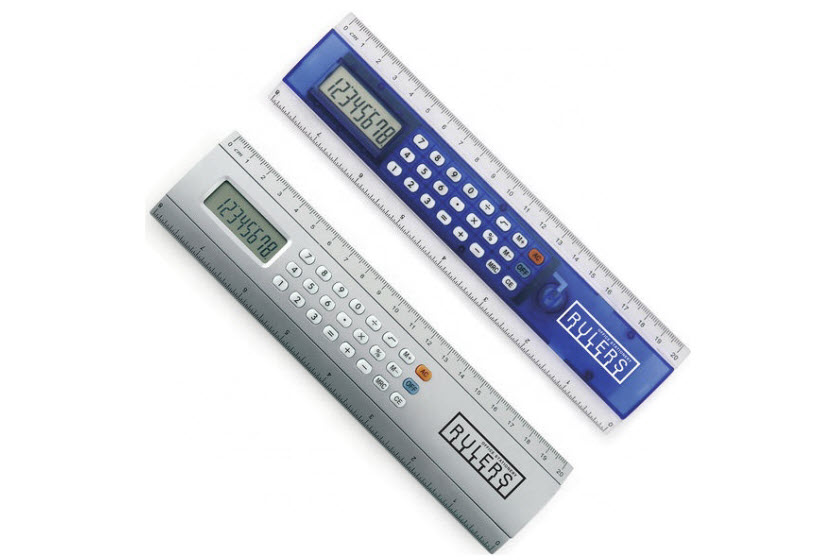 rekenmachine calculator liniaal bedrukken met logo