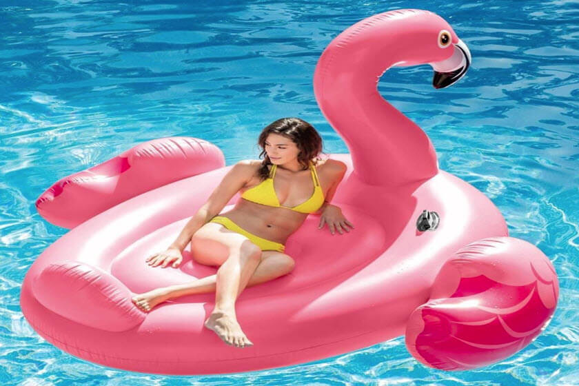 grote flamingo luchtbedden personaliseren