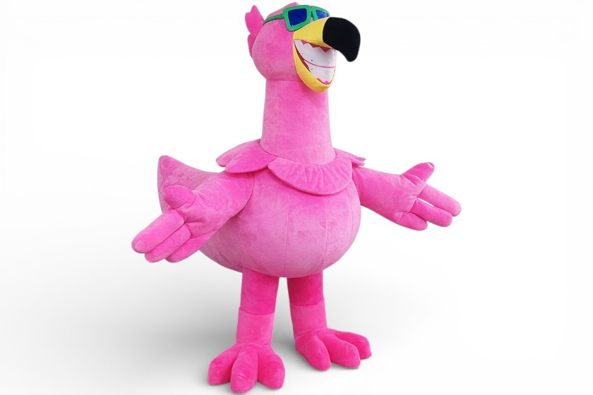 flamingo pak dieren mascottepak