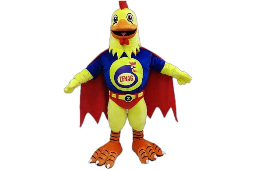 kippenpak dieren mascottepak