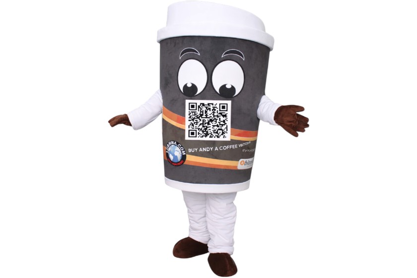 mascottepakken in productvorm koffiepak