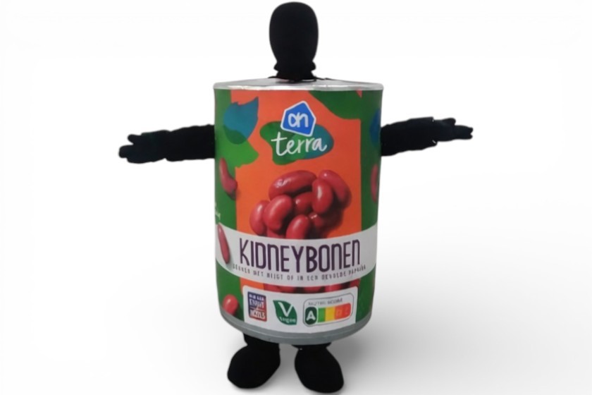 mascottepakken in productvorm bonen