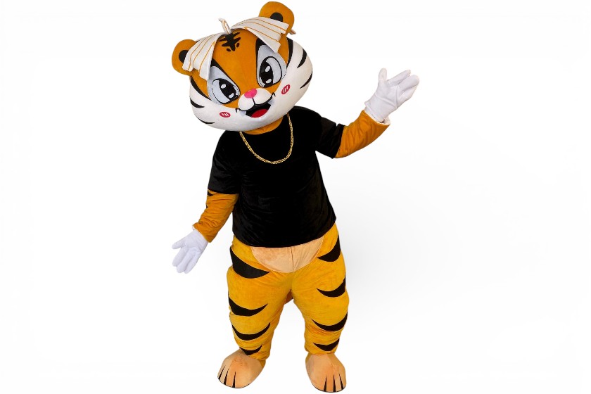 tijgerpak dieren mascottepak