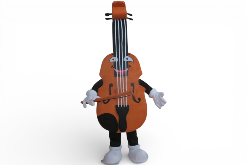 mascottepakken in productvorm vioolpak