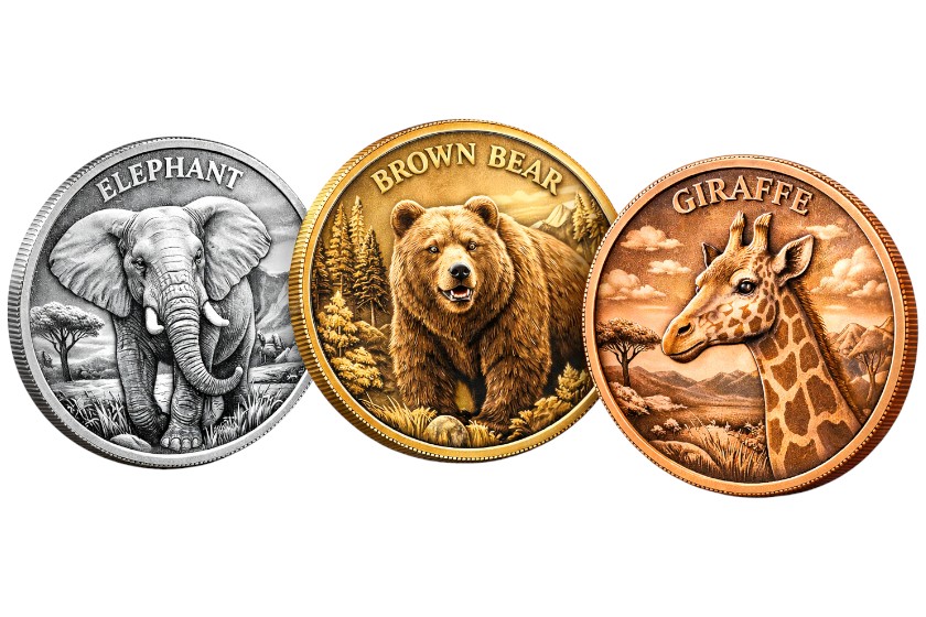 dierentuin souvenir munten