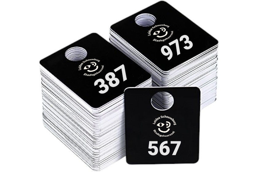 kunststof garderobemunten