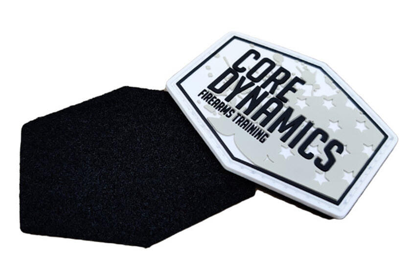 pvc badges met klittenband bevestiging