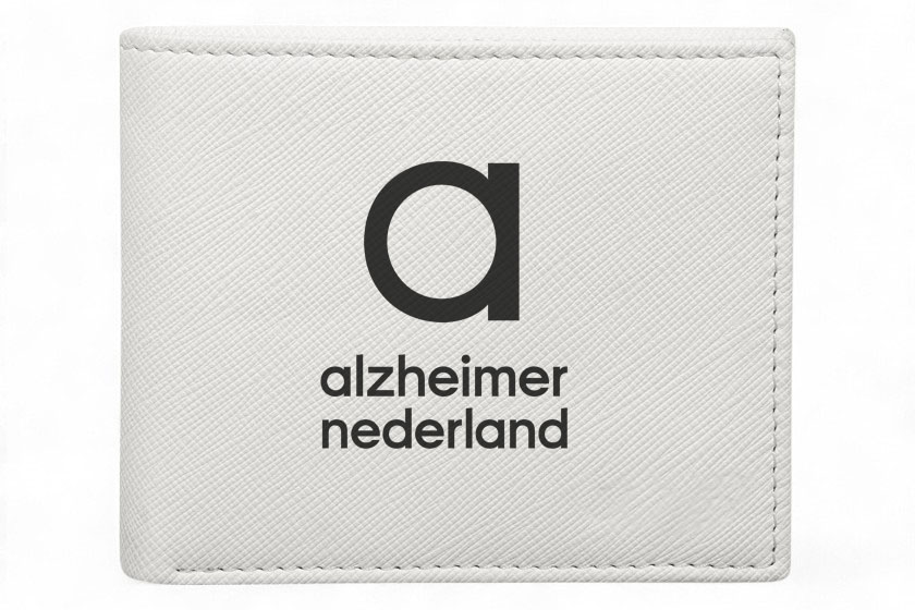 bedrukte witte portemonnees