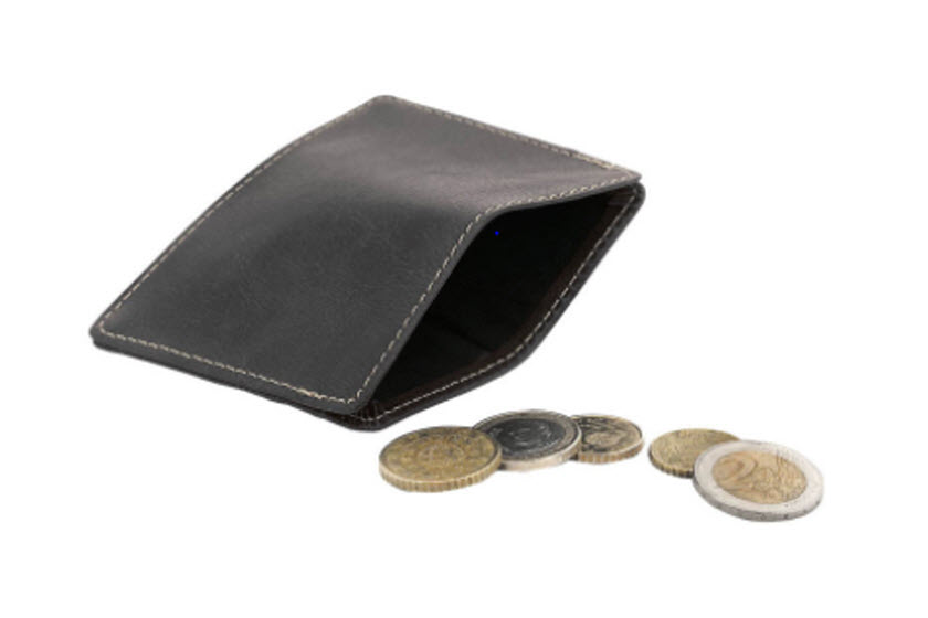 pasjes portemonnees met vakje voor munt geld bedrukken
