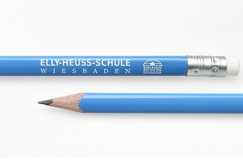 potloden met gum gepersonaliseerde