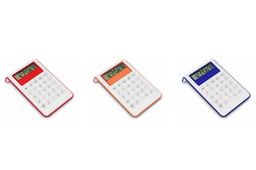 goedkope rekenmachines bedrukken logo kleuren
