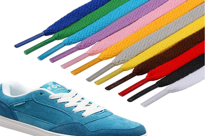 platte schoenveters in alle kleuren