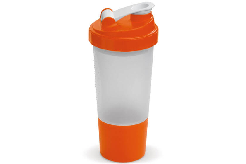 gekleurde shakebekers met vakje