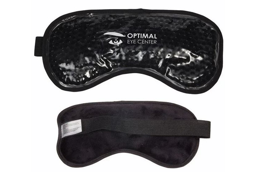 met logo gel oogmasker