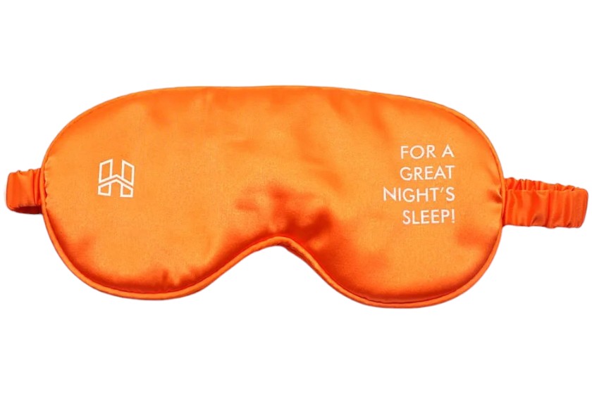 oranje satijnen slaapmaskers