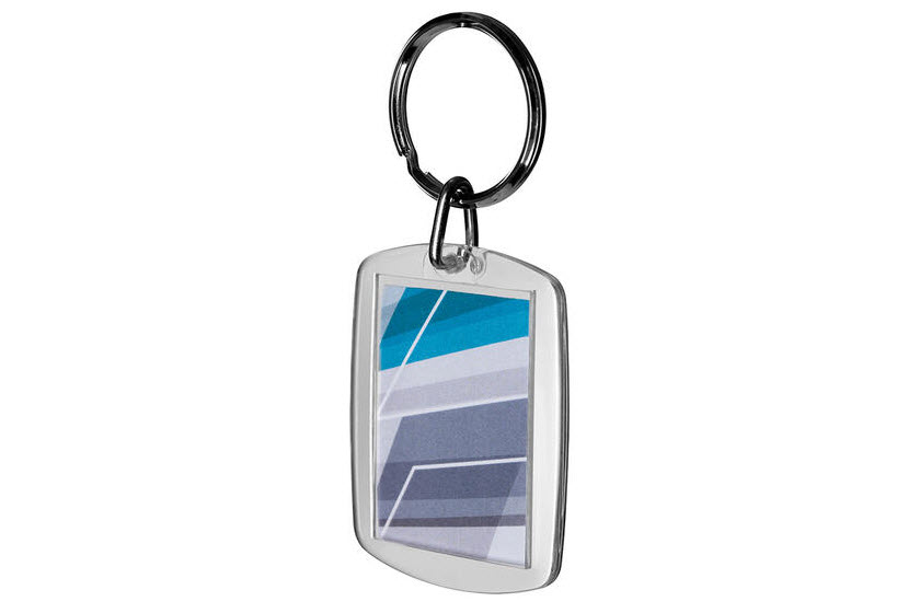 goedkope lege sleutelhangers met inlay