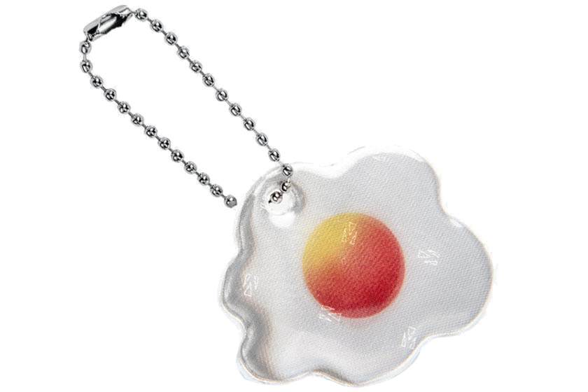reflecterende sleutelhanger met logo