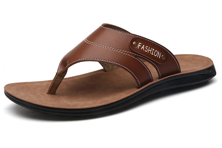 bedrukte leren slippers bedrukte leren slippers