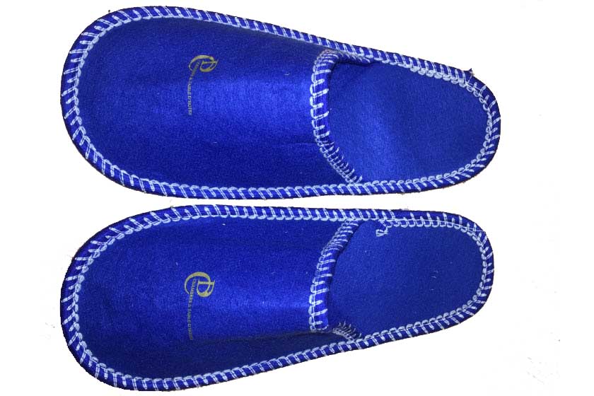 Blauwe slippers