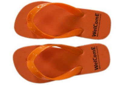 Oranje slippers