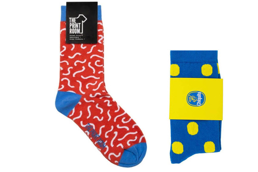 gepersonaliseerde sokken in geschenkverpakking