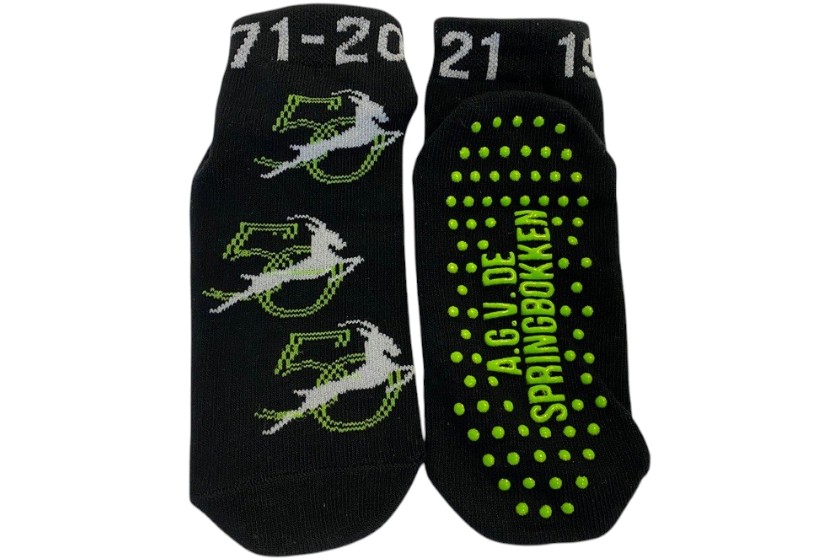 gekleurde noppen anti slip sokken